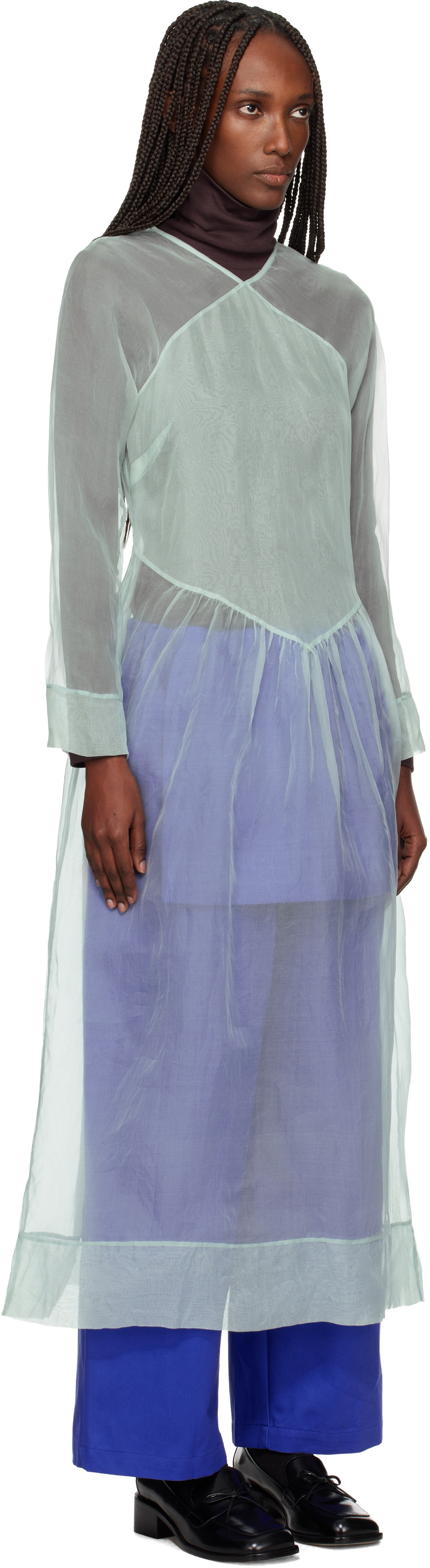 SC103 Blue Scenic Midi Dress