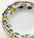La DoubleJ Borboni White set of 2 porcelain soup plates
