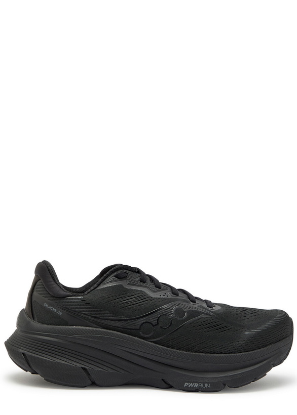 Photo: Saucony Guide 19 Mesh-knit Sneakers Black