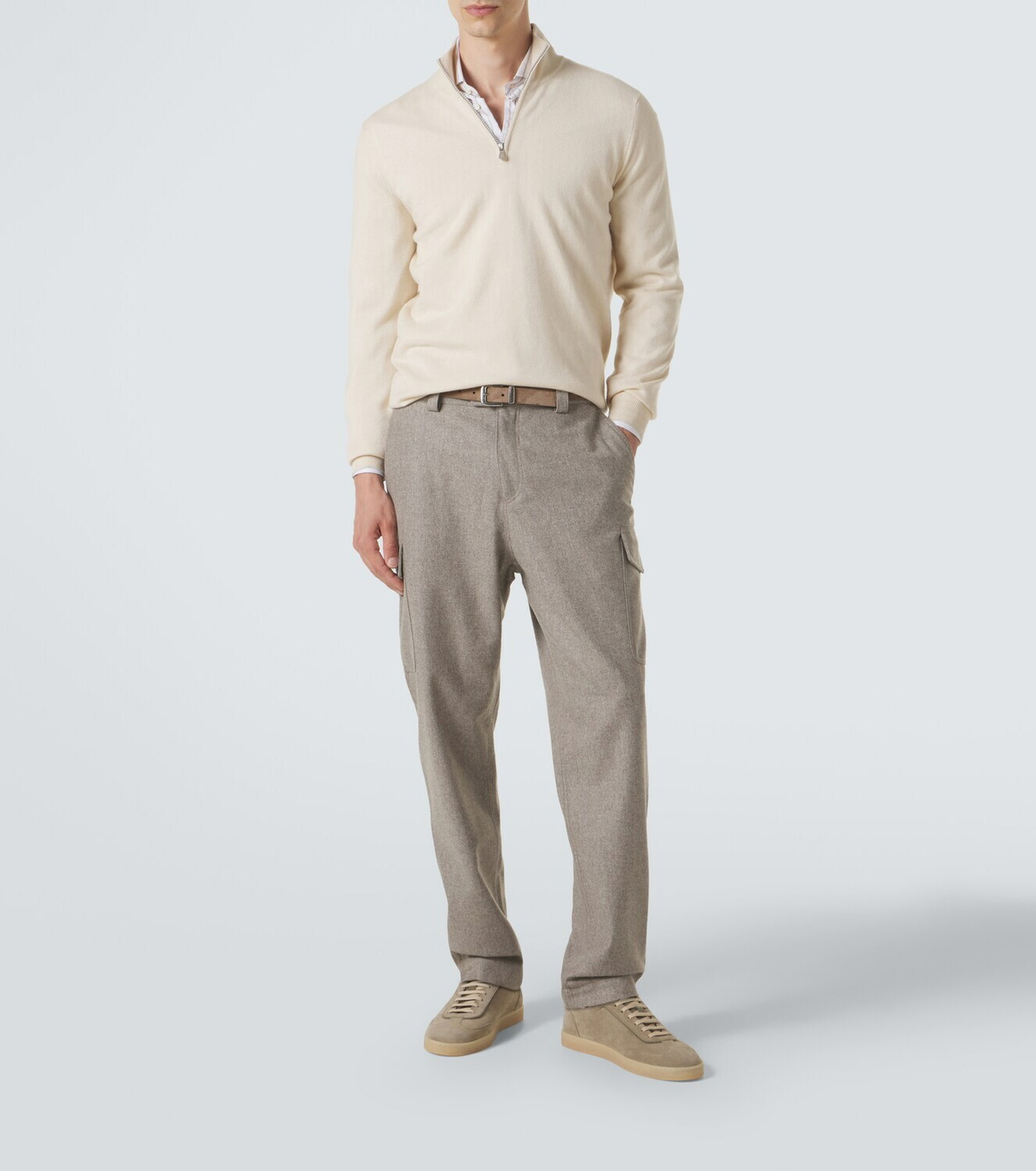 Brunello Cucinelli Cashmere half-zip sweater