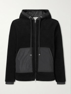 Moncler - Teddy Fleece Zip-Up Hoodie - Black
