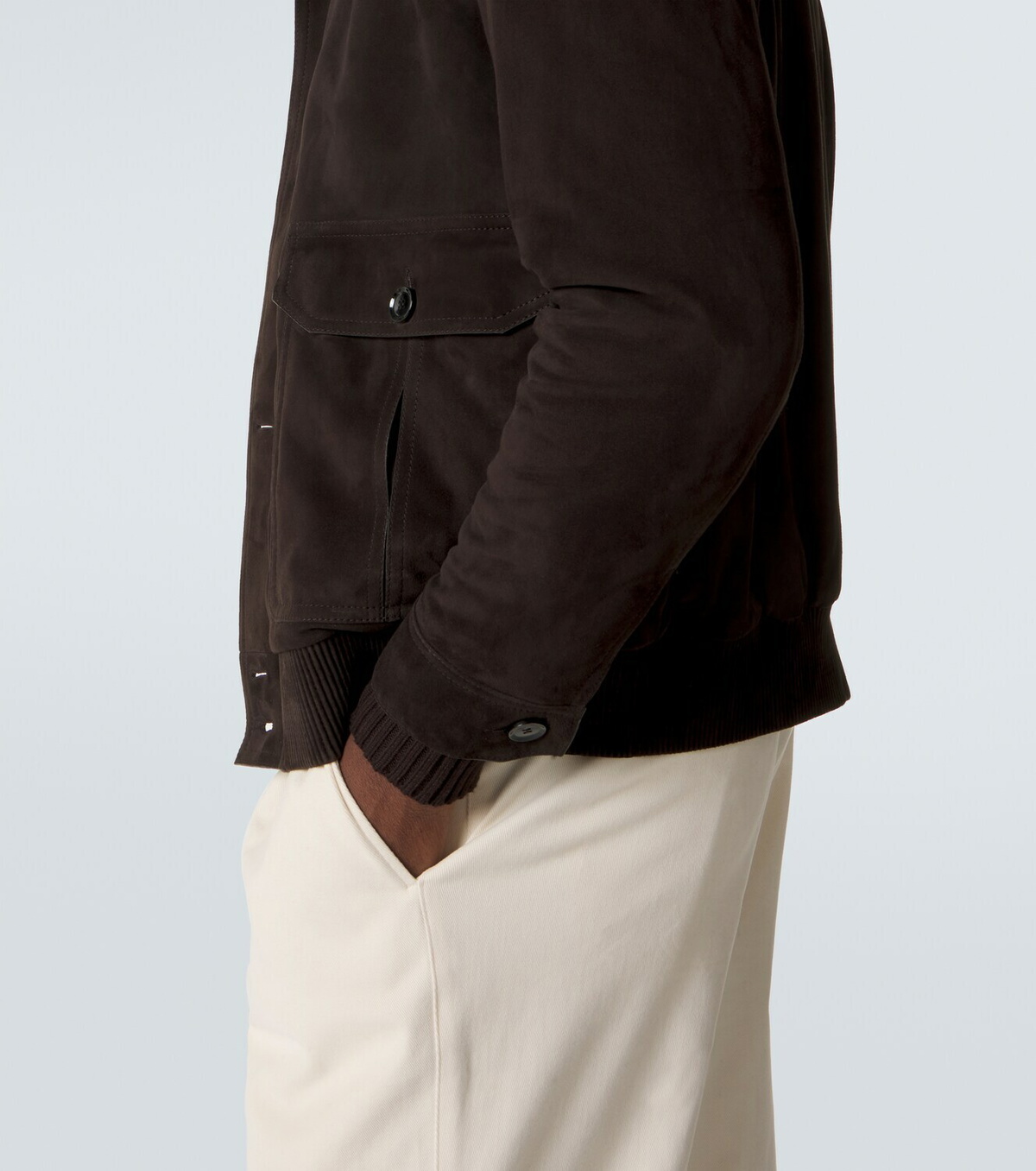 Brioni Suede bomber jacket