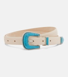 Déhanche Travertine leather belt