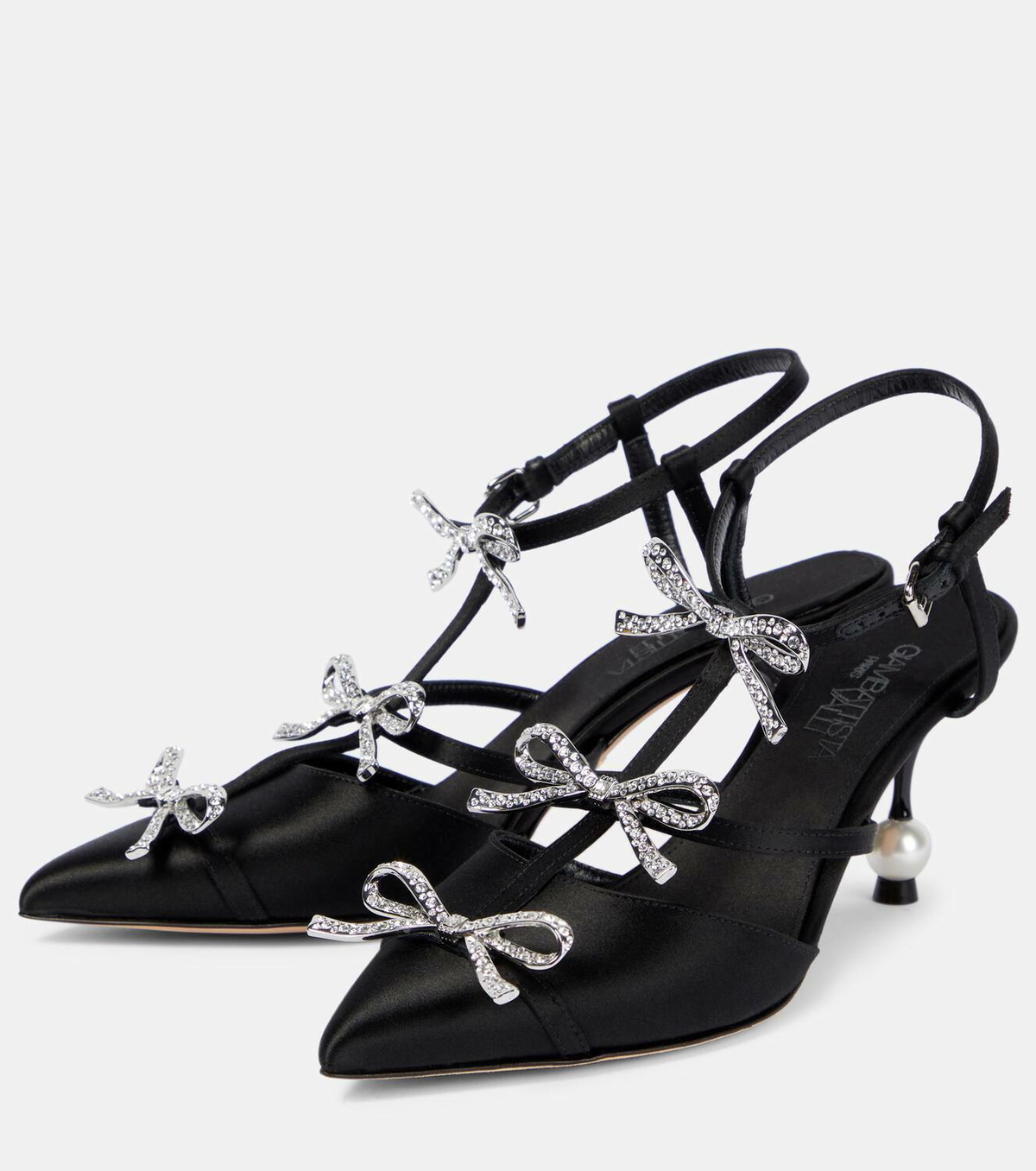Giambattista Valli Satin embellished pumps