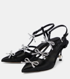 Giambattista Valli Satin embellished pumps