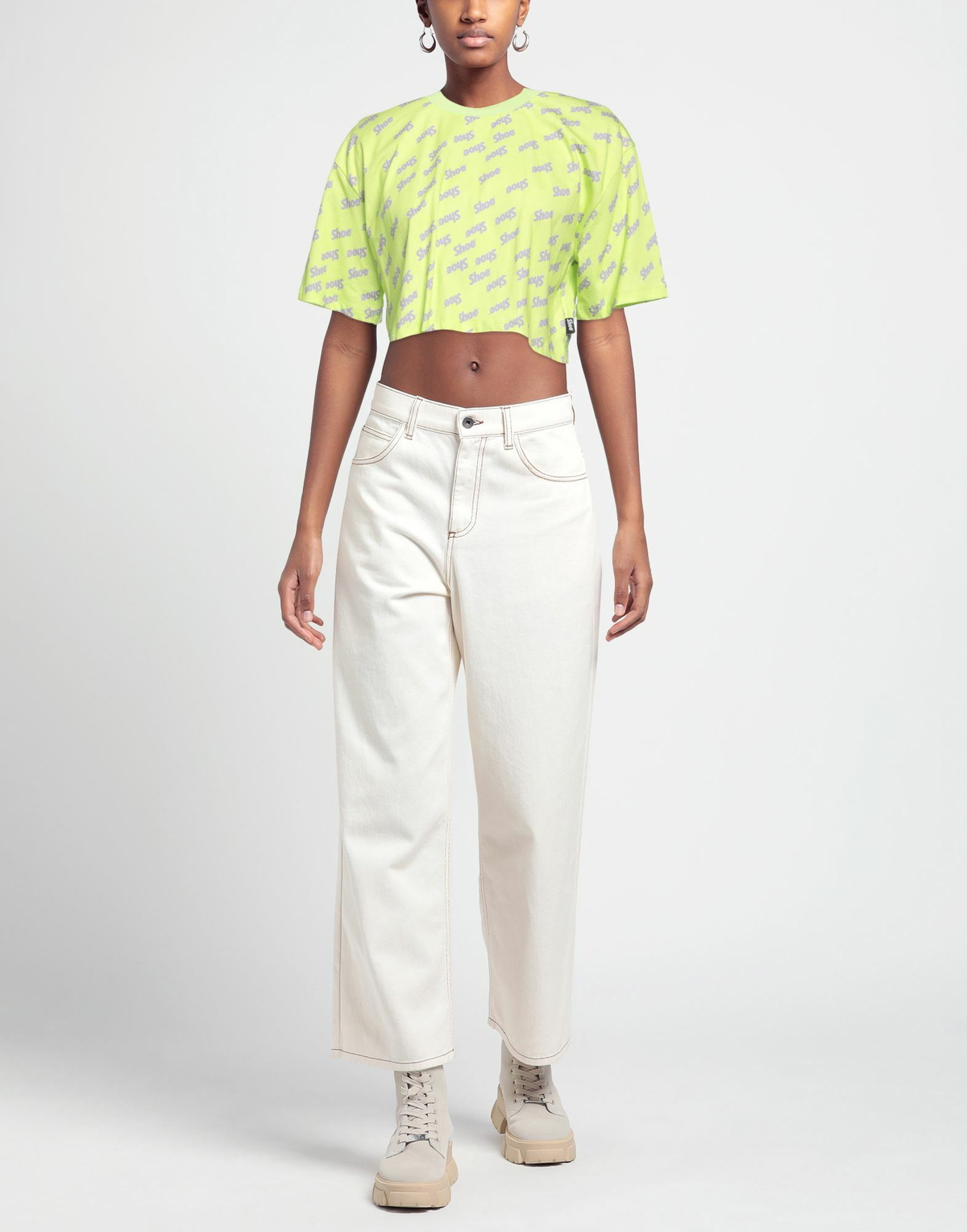 Shoe Womens T-shirt Lime in Green