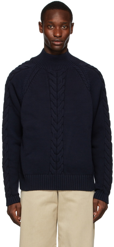 Photo: Nanushka Navy Saul Sweater