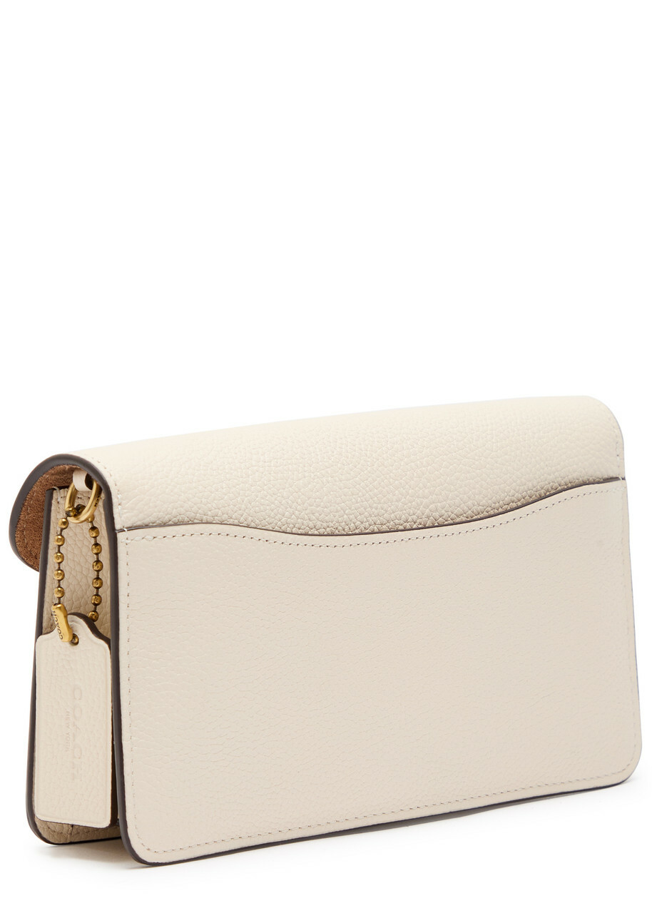 Coach Tabby Pebbled Leather Clutch - Ivory - One Size