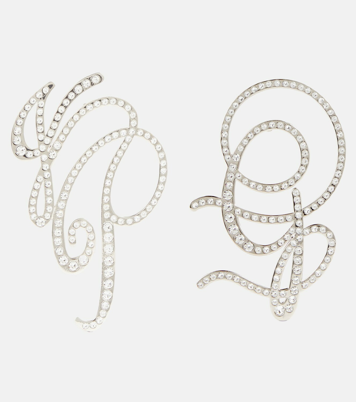Jean Paul Gaultier - Monogram crystal-embellished earrings Jean 