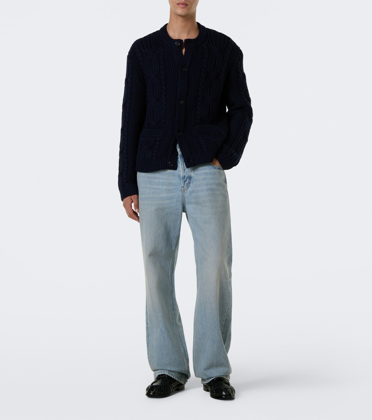 Saint Laurent Le Loafer leather boat shoes