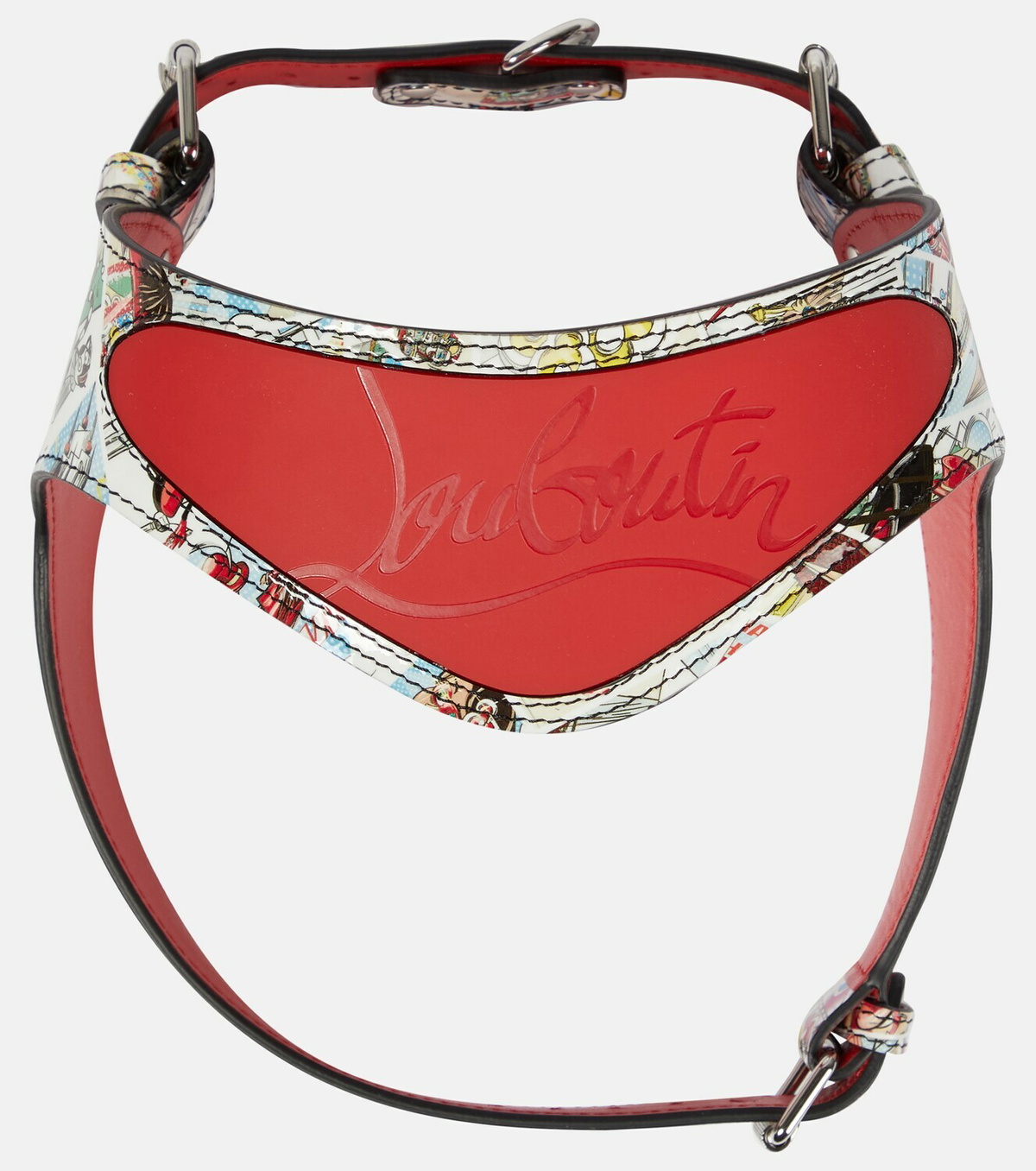 Padded Patent Leather Pet Carrier in Black - Christian Louboutin