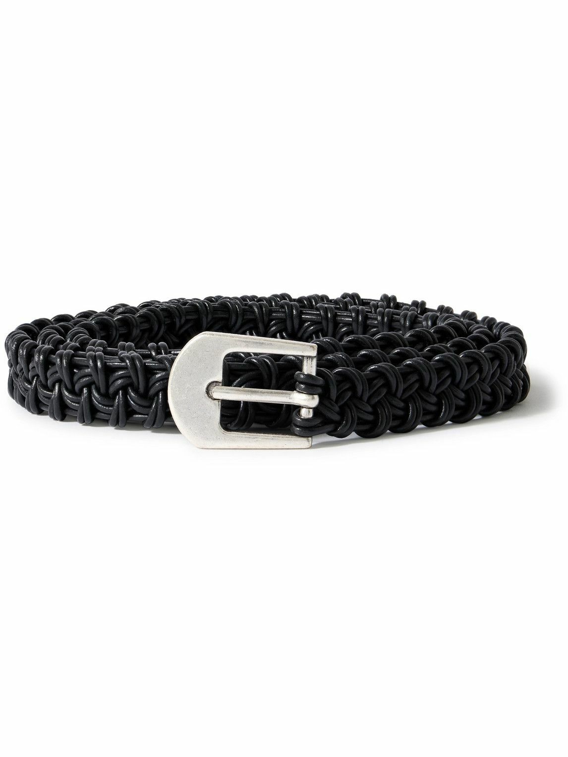 小物 mfpen 25SS Hand-Braided Leather Belt Hand-Braided Leather Belt in Black