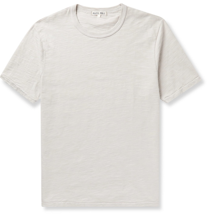 Photo: Alex Mill - Standard Slim-Fit Slub Mélange Cotton-Jersey T-Shirt - Gray