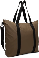 RAINS Brown Waterproof Tote