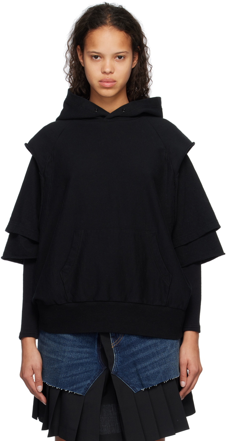 UNDERCOVER Black Layered Hoodie