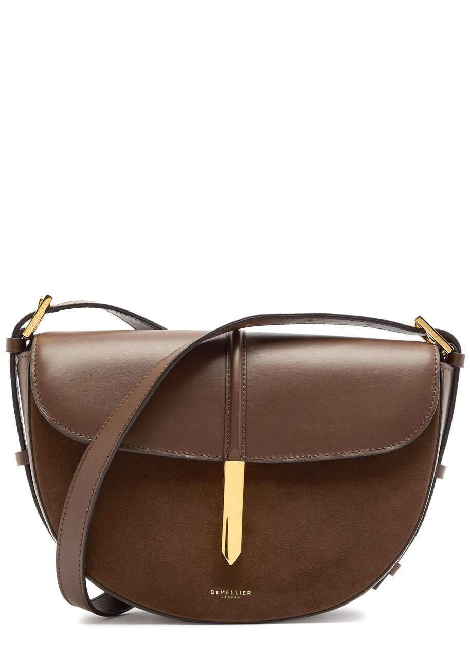 Demellier Tokyo Saddle Leather Cross-body bag - Dark Brown - One