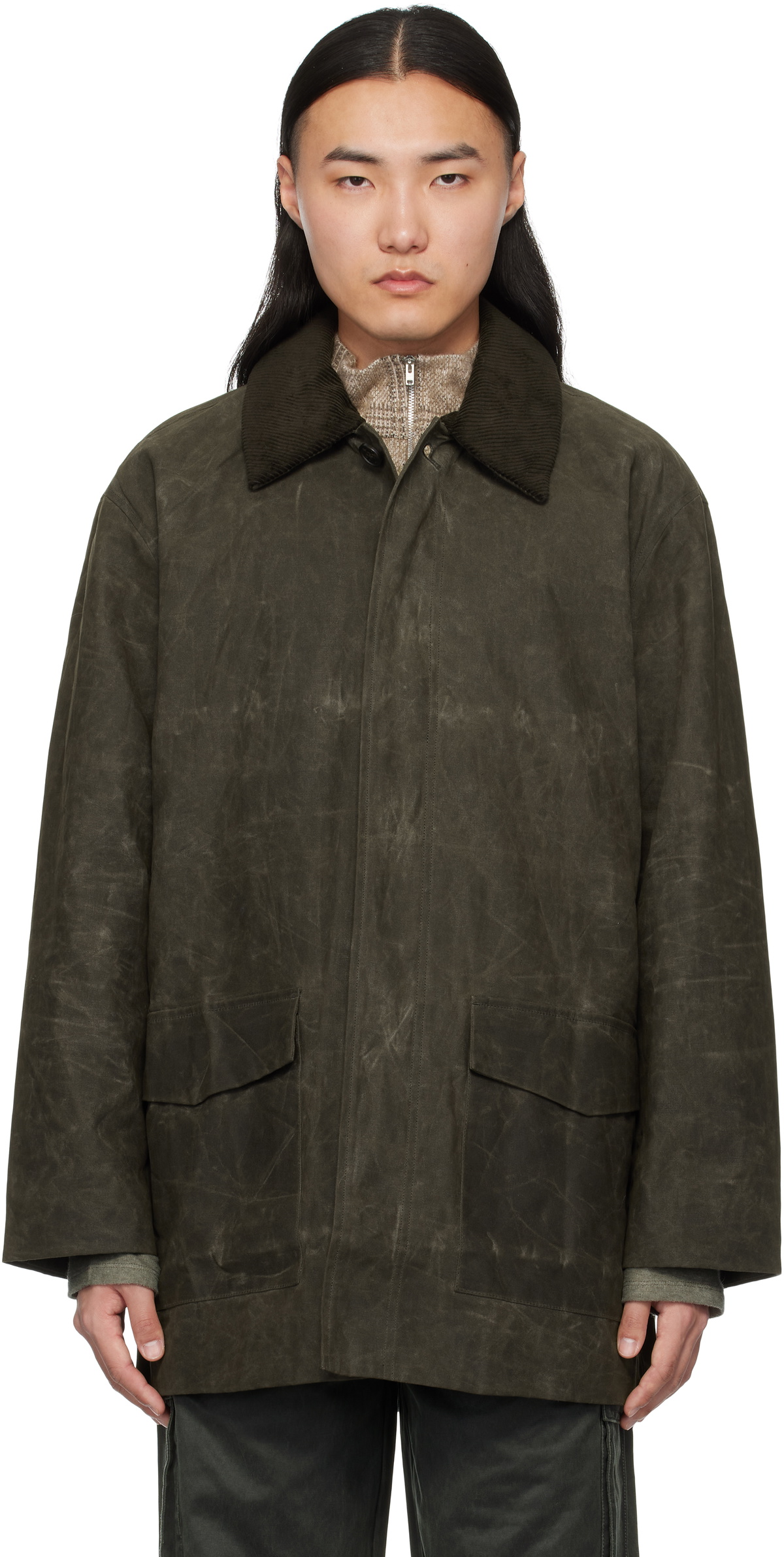 Holzweiler Green Dani Mid Length Jacket Holzweiler