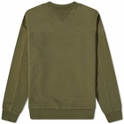 Moncler Men's Logo Crew Sweat in Green