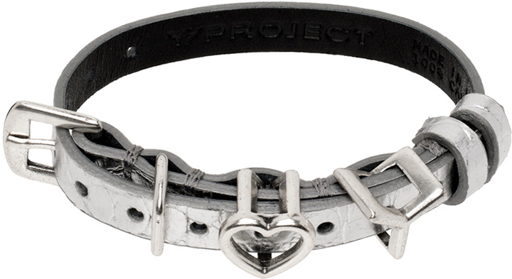 Photo: Y/Project Silver Y Heart Belt Bracelet