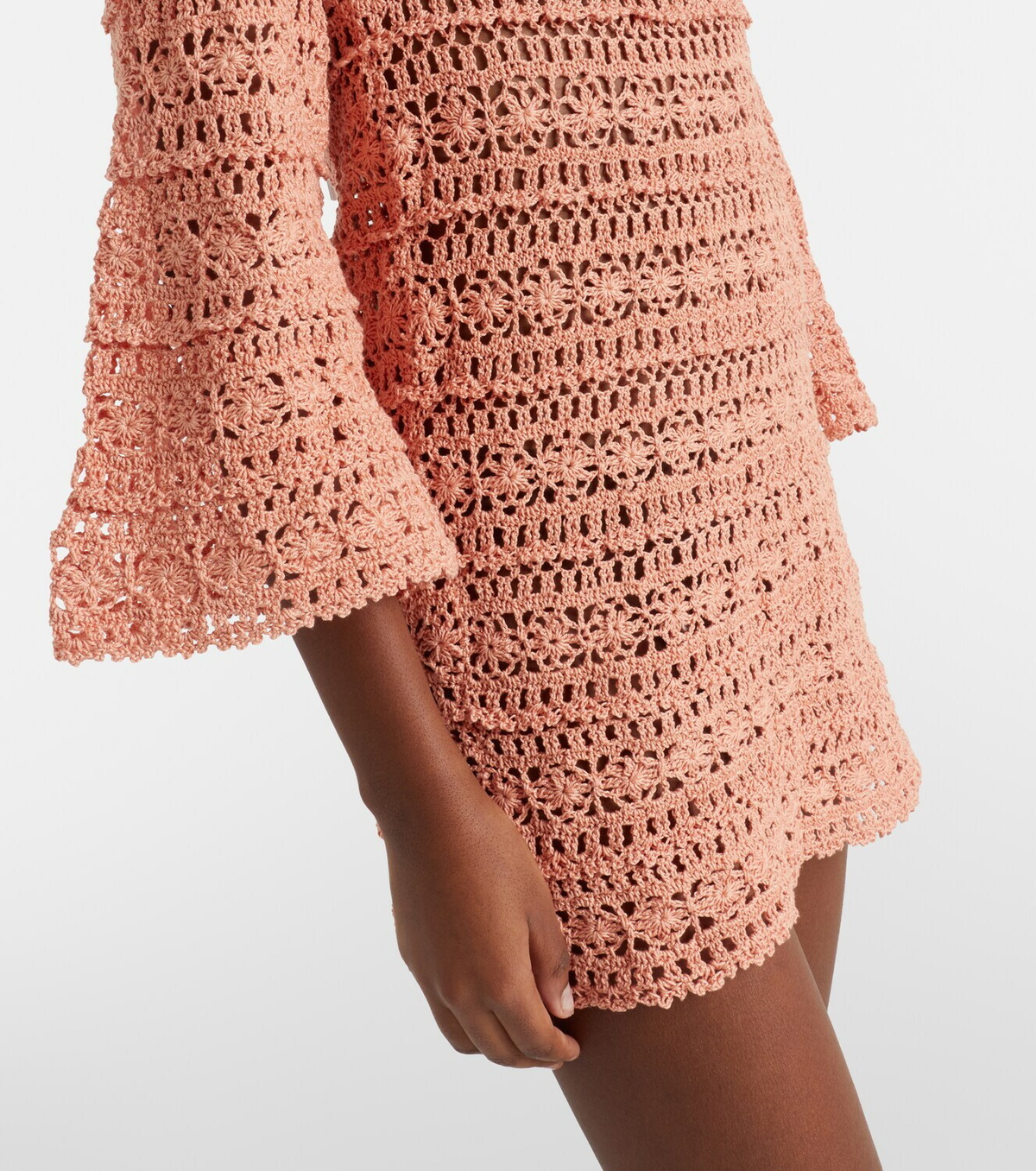 Anna Kosturova Bella crochet cotton minidress