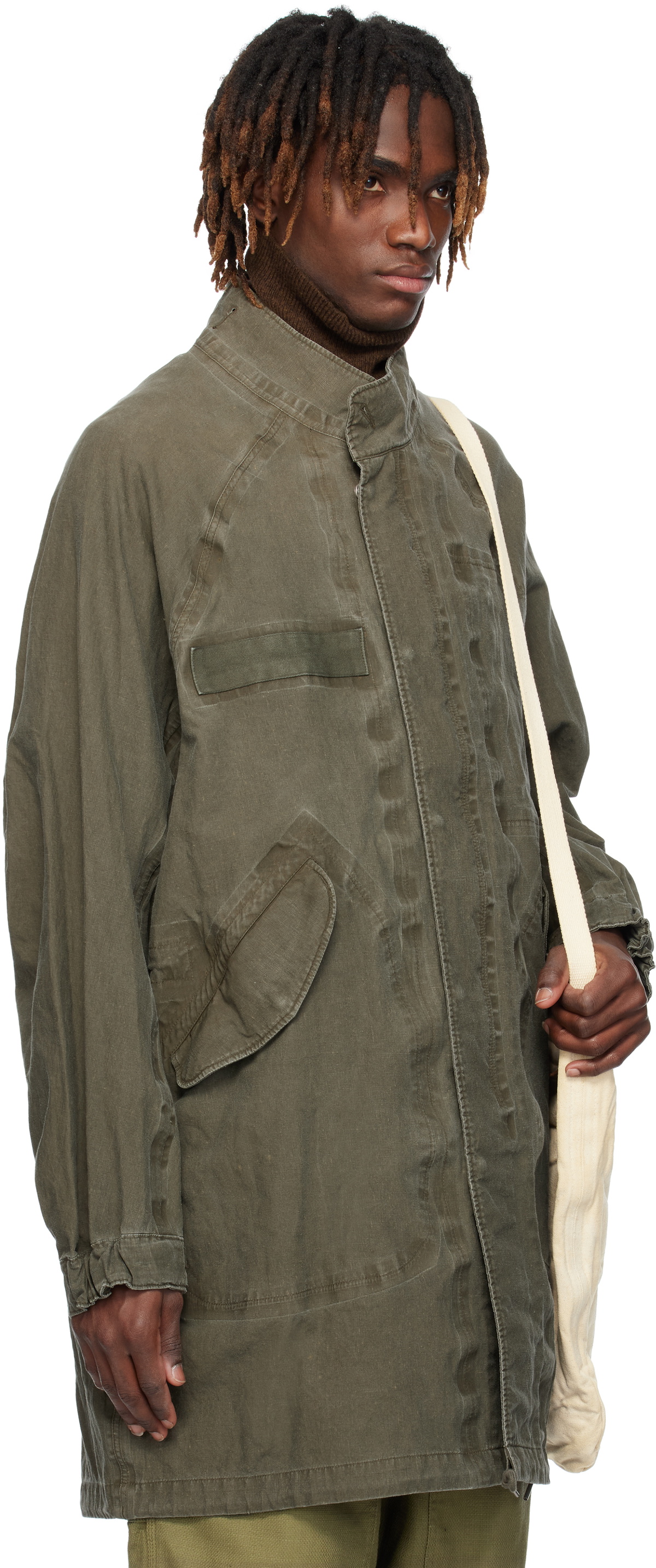 visvim Khaki Six-Five Fishtail Parka Visvim