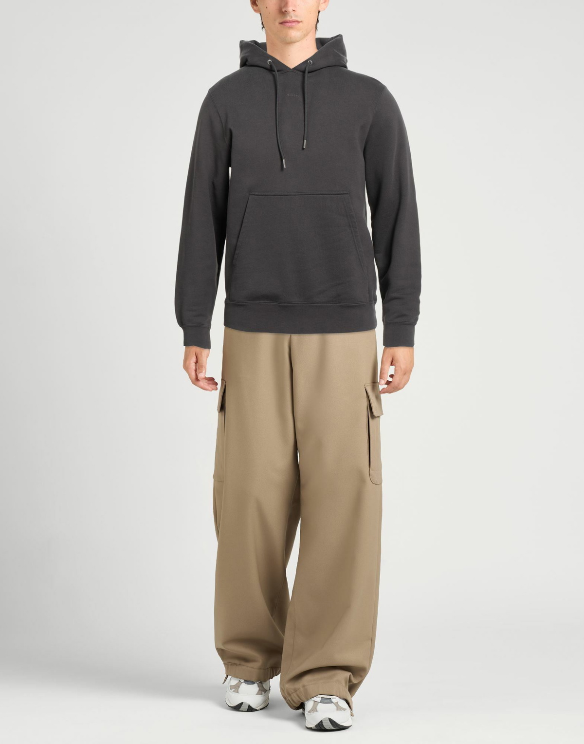 Sandro Mens Sweatshirt Charcoal