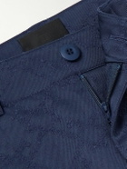 Givenchy - Straight-Leg Cotton-Twill Jacquard Cargo Trousers - Blue