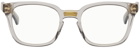 Gucci Transparent Rectangular Glasses