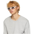 NOR White and Black Transmission Sunglasses