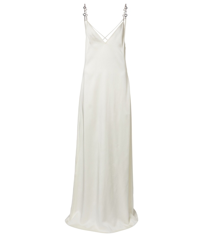 Photo: Gucci Horsebit embellished satin slip dress