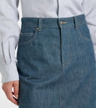 Loro Piana Joanne denim miniskirt