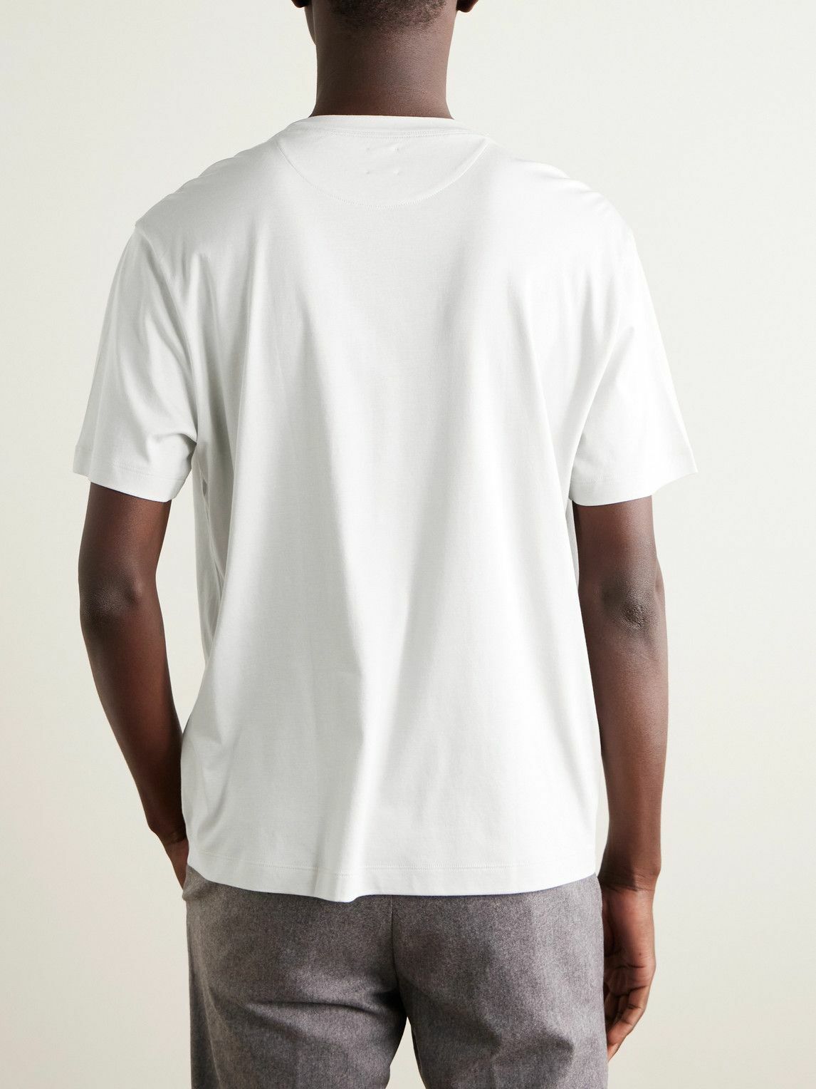Eleventy - Cotton and Modal-Blend Jersey T-Shirt - Gray