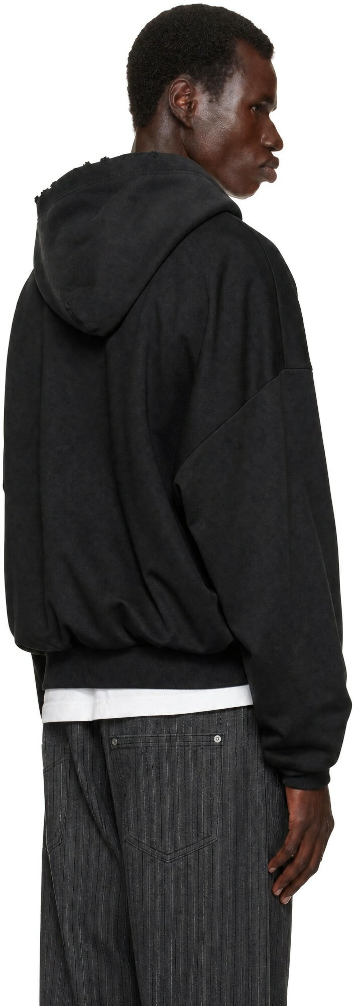 Maison MIHARA YASUHIRO Black Shifted Layer Track Jacket