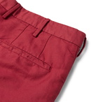 Incotex - Slim-Fit Chinolino Bermuda Shorts - Red