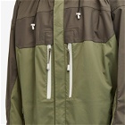 Givenchy Men's Two Tone Shell Jacket in Olive Green