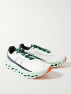 ON - Cloudmonster Rubber-Trimmed Mesh Running Sneakers - White