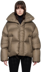 AMBUSH Taupe Oversized Down Jacket