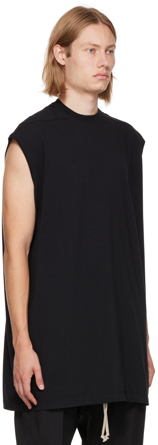 Rick Owens Black Tarp Tank Top Rick Owens