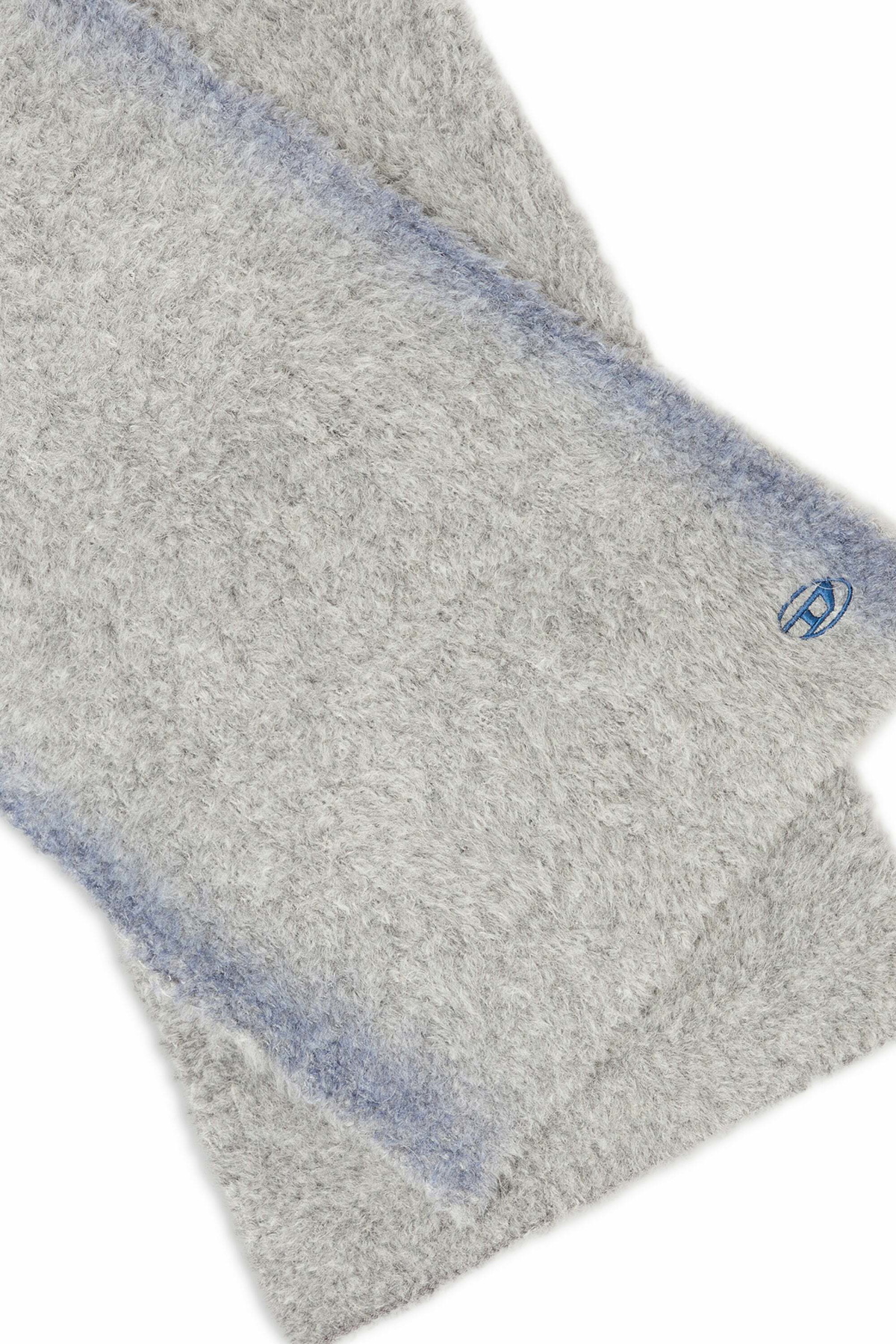 Diesel Alpaca-blend scarf with sprayed effect - Scarf - Unisex - Grey