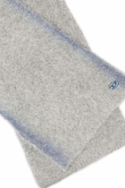 Diesel Alpaca-blend scarf with sprayed effect - Scarf - Unisex - Grey
