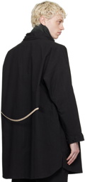 Jan-Jan Van Essche Black O-Project Coat