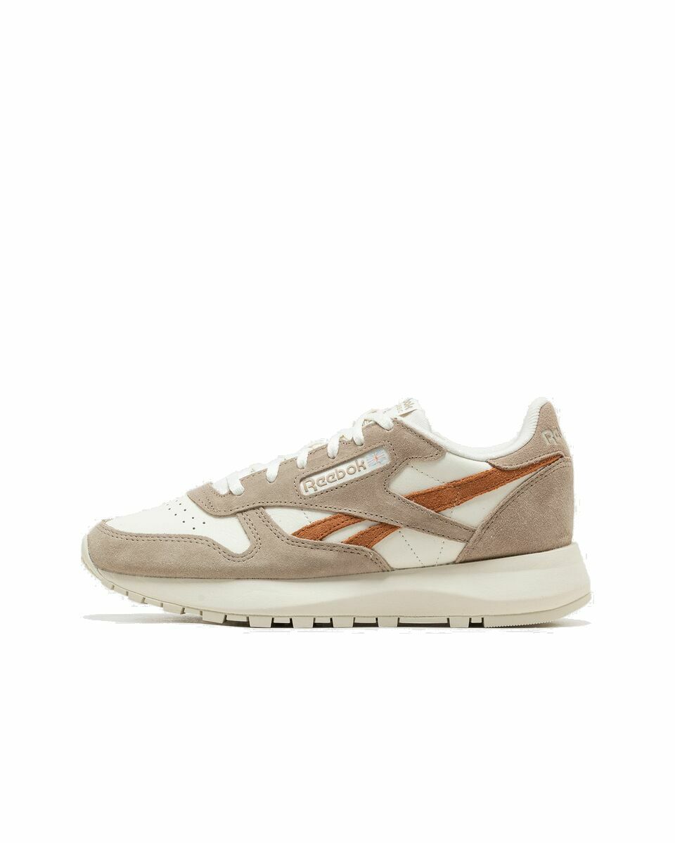 Photo: Reebok Classic Leather Sp White/Beige - Womens - Lowtop