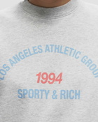 Sporty & Rich La Athletic Group Crewneck Grey - Mens - Sweatshirts