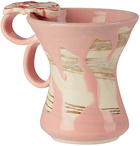 Handle With Care by Christian Moses Pink New York Mug