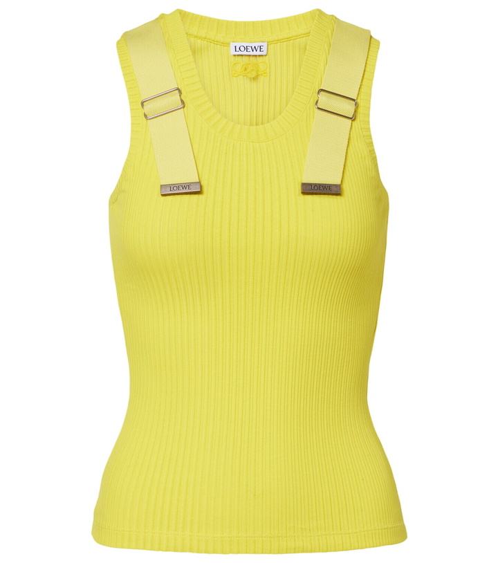Photo: Loewe Ribbed-knit cotton-blend tank top