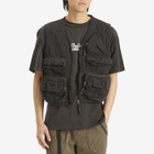 Boiler Room Men's Multi Pocket Gilet in Black