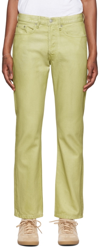 Photo: Dries Van Noten Green Slim Jeans