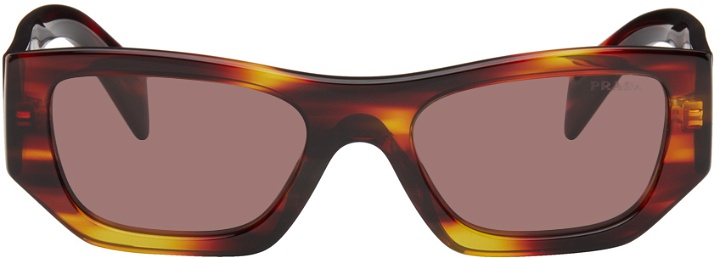 Photo: Prada Eyewear Red Logo Sunglasses
