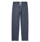 Oliver Spencer Loungewear - Gingham Brushed Organic Cotton-Twill Pyjama Trousers - Gray