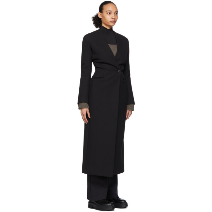 The Row Black Nadine Coat The Row